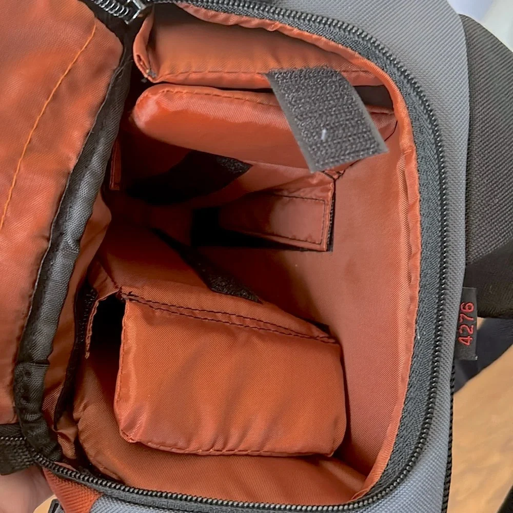 Tarmac Camera Shoulder Sling Bag Pockets Adjust Black Orange Grey 4276 Jazz 76